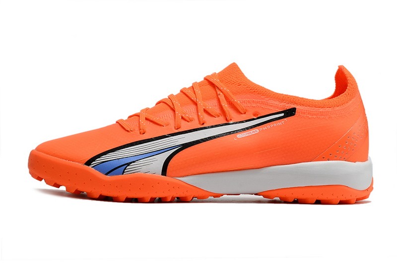 Puma Ultra Ultimate Cage TF Soccer Cleats Supercharge - Orange/White/Blue