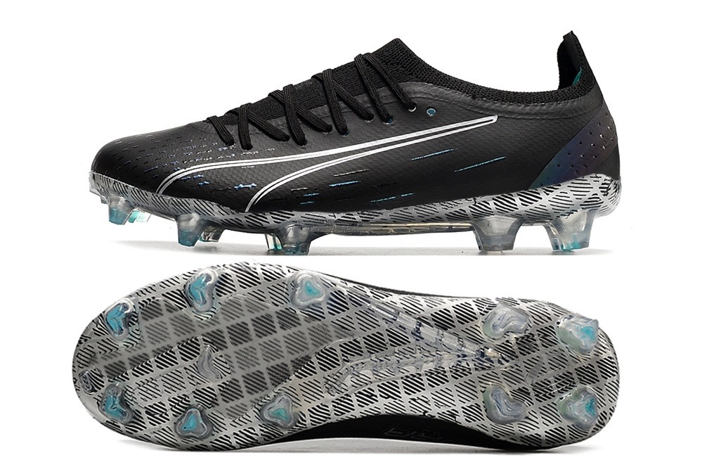 Puma Ultra Ultimate FG/AG Eclipse - Black/White/Elektro Aqua