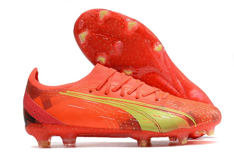 Puma Ultra Ultimate FG/AG 'Fearless' - Red/Fizzy Light/Puma Black