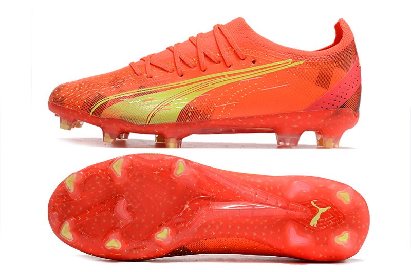 Puma Ultra Ultimate FG/AG 'Fearless' - Red/Fizzy Light/Puma Black