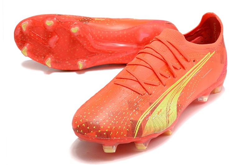Puma Ultra Ultimate FG/AG 'Fearless' - Red/Fizzy Light/Puma Black