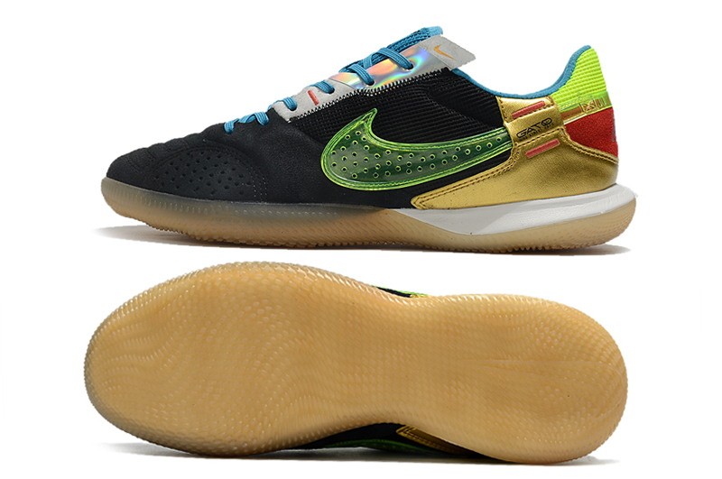 Nike Streetgato IC - Black/Volt/Blue/Metallic Vivid Gold