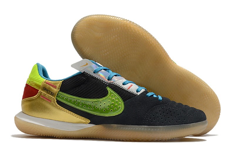 Nike Streetgato IC - Black/Volt/Blue/Metallic Vivid Gold