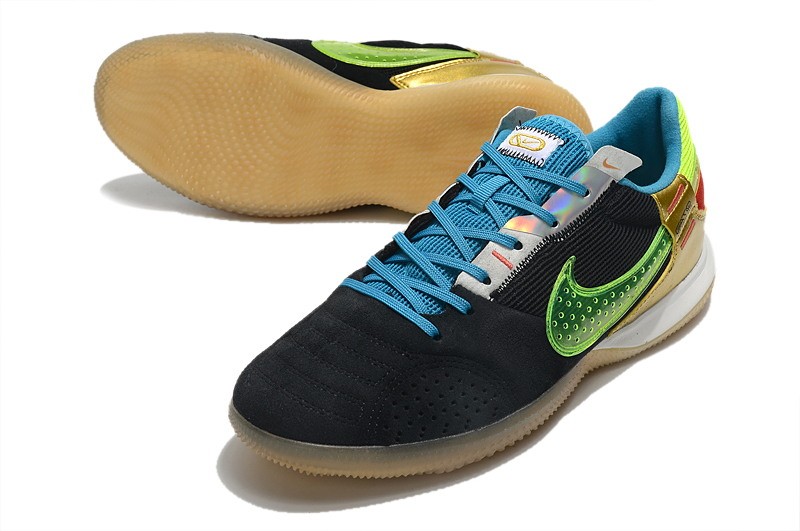 Nike Streetgato IC - Black/Volt/Blue/Metallic Vivid Gold
