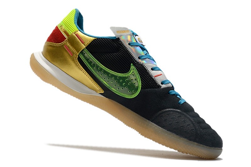 Nike Streetgato IC - Black/Volt/Blue/Metallic Vivid Gold