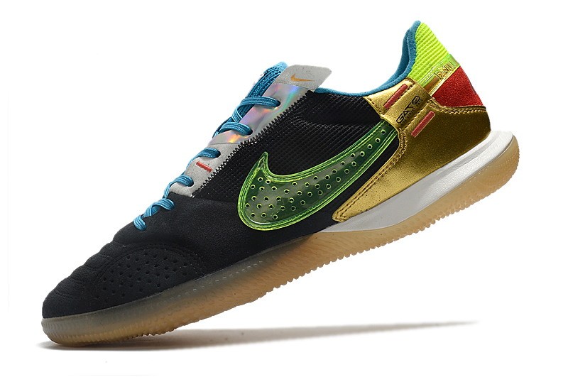 Nike Streetgato IC - Black/Volt/Blue/Metallic Vivid Gold
