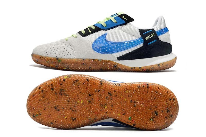 Nike Streetgato IC - White/Lite Photo Blue/Black/Lime Glow