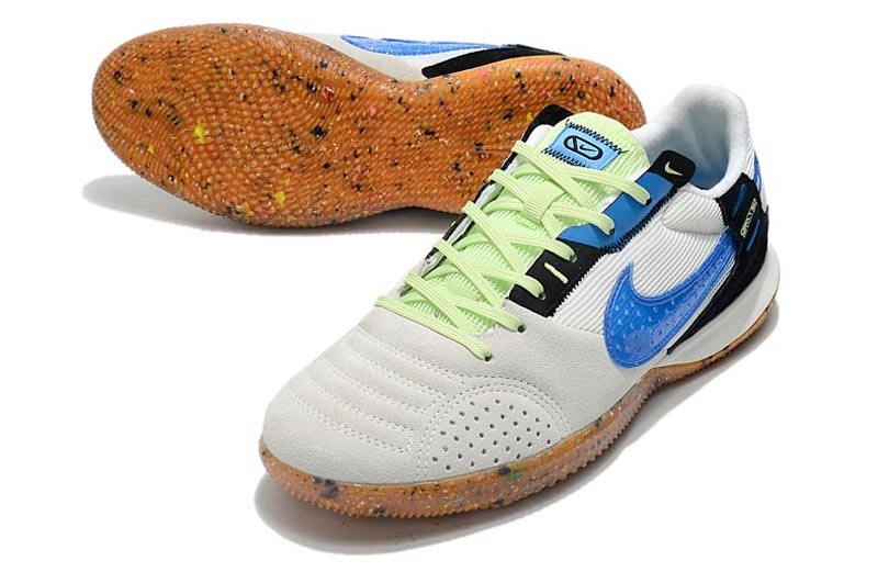 Nike Streetgato IC - White/Lite Photo Blue/Black/Lime Glow