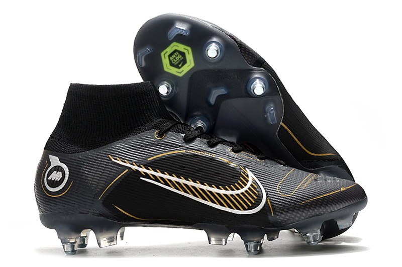 Nike Mercurial Superfly 8 Elite SG Shadow - Black/Gold/Silver