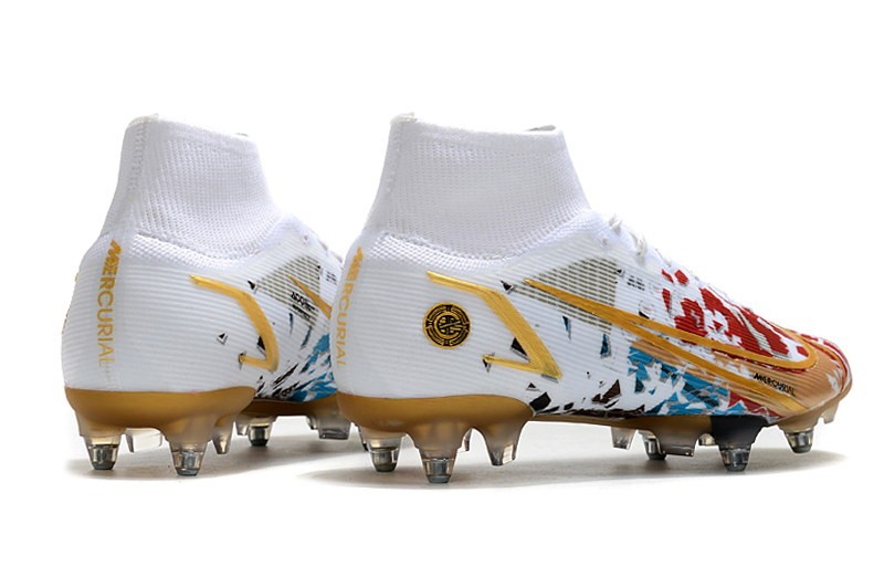 Nike Mercurial Superfly 8 Elite SG CR7 CR110 - White/Gold