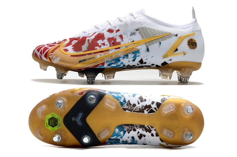 Nike Mercurial Vapor 14 Elite SG-PRO 'CR110' - White/Gold