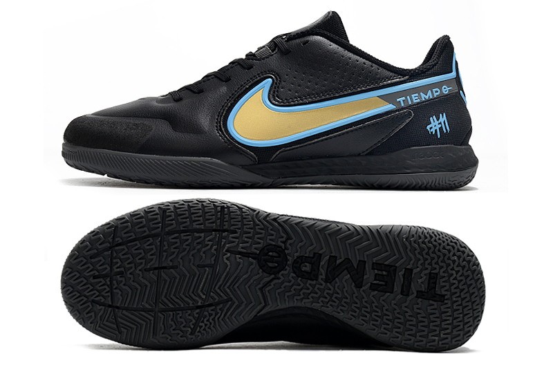 Nike Tiempo Legend React 9 Pro IC 'Golden Trophy' - Black/Blue/Gold
