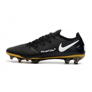 Nike Phantom GT K-Leather Tech Craft FG - Black / White / Pro Gold / Metallic Gold