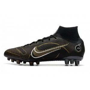 Nike Mercurial Superfly 8 Elite AG Shadow - Black/Metallic Gold/Silver