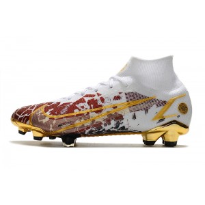Nike Mercurial Superfly 8 Elite FG CR100 - Gold / White / Multicolor