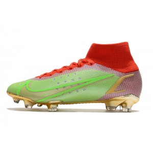 Nike Mercurial Superfly 8 Elite FG Mbappe - Green/Red/Gold