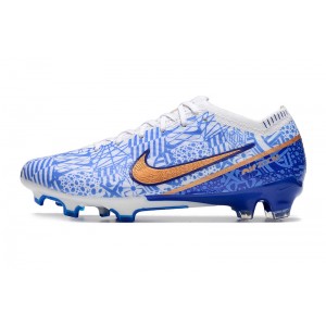 Nike Air Zoom Mercurial Vapor 15 Elite FG CR7 - White/Blue/Gold