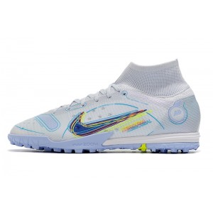 Nike Mercurial Superfly 8 Elite TF Progress - White Grey/Blue
