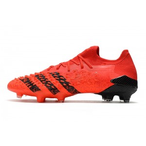 Adidas Predator Freak .1 Low FG Meteorite - Red / Core Black / Solar Red