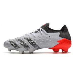 Adidas Predator Freak .1 Low FG WhiteSpark - White/Iron Metal/Solar Red
