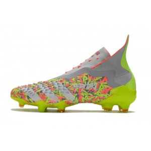 Adidas Predator Freak+ FG Numbers Up - Grey / White / Solar Yellow