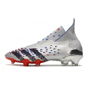 Adidas Predator Freak+ FG Showpiece - Silver / Black/ Red / Blue