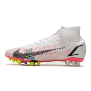 Nike Mercurial Superfly 8 Elite AG - White / Black / Bright Crimson / Pink Blast