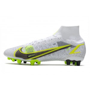 Nike Mercurial Superfly 8 Elite AG 'Silver Safari Pack' - White / Black / Metallic Silver / Volt