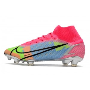 Nike Mercurial Superfly 8 Elite FG - White/Pink/Metallic Silver/Mulitcolor