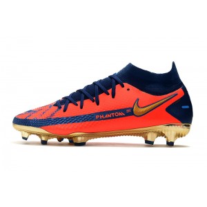 Nike Phantom GT Elite DF FG - Red / Gold / Navy