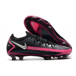 Nike Phantom Gt Elite Fg - Black / Metallic Silver / Pink Blast