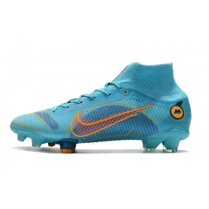 Nike Mercurial Superfly 8 Elite FG 'Blueprint' - Chlorine Blue / Orange / Marina