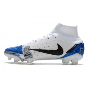 Nike Mercurial Superfly 8 Elite FG 'Travis Scott x Fragment' - White / Blue