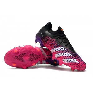 Adidas Predator Freak.1 Low FG - Core Black / White / Shock Pink