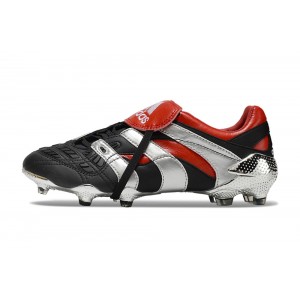 Adidas Predator Accelerator 25th Anniversary FG - Black/Metallic Silver/Red