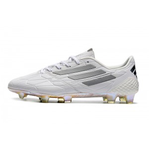 Adidas F50 adizero IV Leather FG Speed Legacy - White/Silver Metallic/Black
