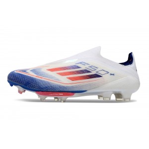 Adidas F50+ Advancement Pack Laceless Elite FG - White/Solar Red/Blue
