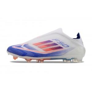 Adidas F50 Elite Laceless FG Advancement - White/Blue/Red