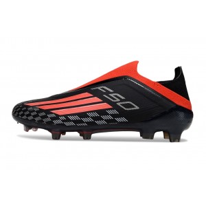 Adidas F50 Immortal DNA Black pack Elite Laceless FG - Black/Lucid Red 