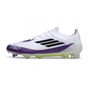 Adidas F50 Messi Elite Laces FG Triunfo Estelar Pack - White/Black/Purple