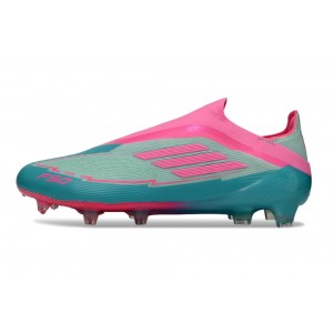 Adidas F50 Messi La Vida Tropical Elite Laceless FG - Flash Aqua/Lucid Pink
