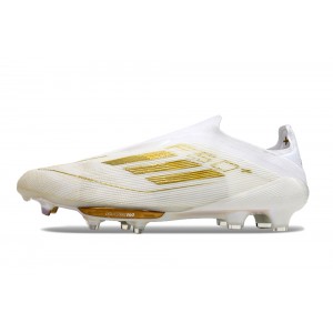 Adidas F50+ Laceless Day Spark Pack Elite FG - White/Gold