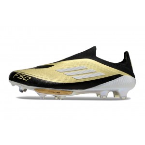 Adidas F50+ Laceless Messi Triunfo Dorado Elite FG - Gold Metallic/White