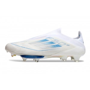 Adidas F50+ Laceless Polar Victory Pack Elite FG - White/Pearl metallic