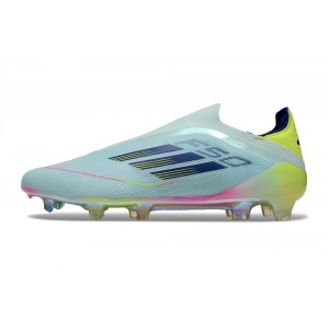 Adidas F50 Stellar Icon Elite Laceless FG - Almost Blue/Semi Lucid Blue/Yellow