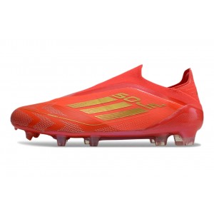 Adidas F50 Two Horizons Elite Laceless FG - Bright Red/Gold Metallic