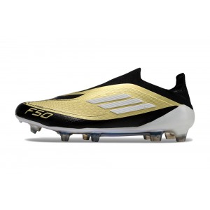 Adidas Messi F50 Triunfo Dorado Pack Elite Laceless FG - Gold/Black/White