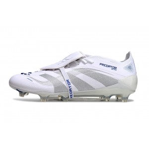 Adidas Predator 25 Polar Victory Pack Elite Tongue FG - White/Silver Metallic/Blue