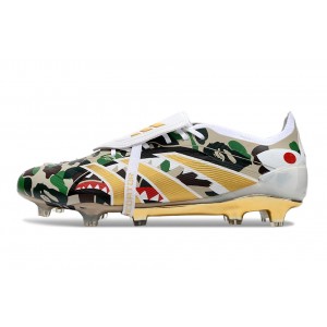Adidas Predator 25 x Bape FT Tongue Elite FG - Green/Gold/Red