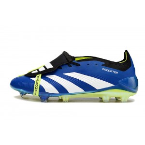 Adidas Predator Accelerator Elite Foldover Tongue FG Hyperlative - Blue/White/Lime